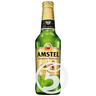 Пиво "Amstel" Премиум Пилсенер светлое 4,8% 0.45л