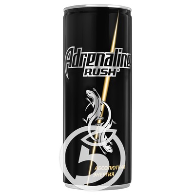 Напиток "Adrenalin"e Rush энергетический 0.25л